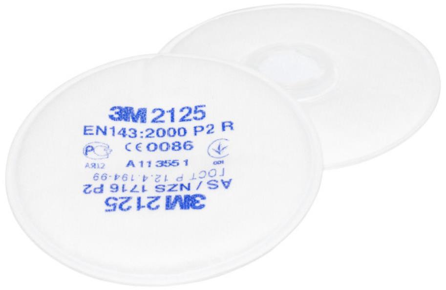 3M sada 2 kusů filtrů proti částicím řady 2000, provedení 2125, úroveň ochrany P2 R