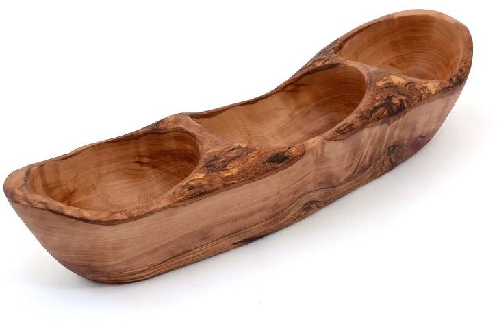 Arte Legno - rustikální trojmiska 33x10x7 cm (HED33)