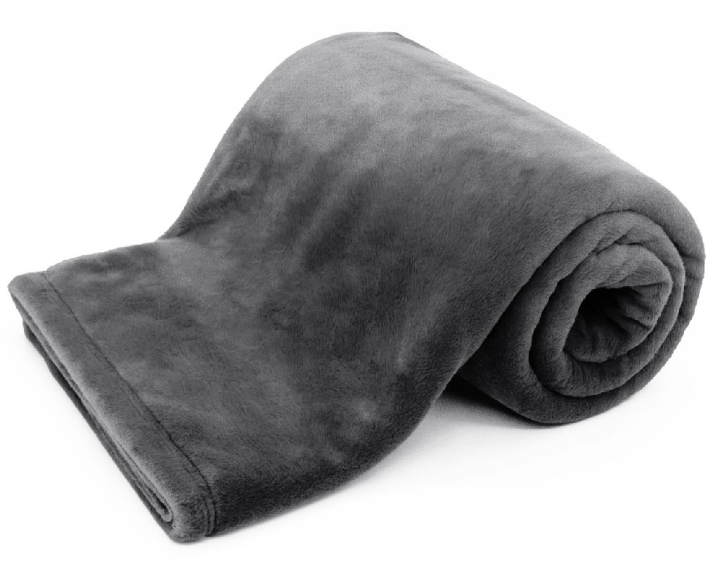 ARÔME HOME Luxusní deka s flanelovou podšívkou, Softique černá
