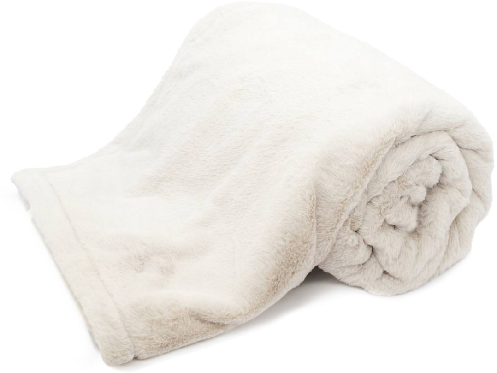 ARÔME HOME Luxusní deka se sametovou podšívkou, Essential bílá