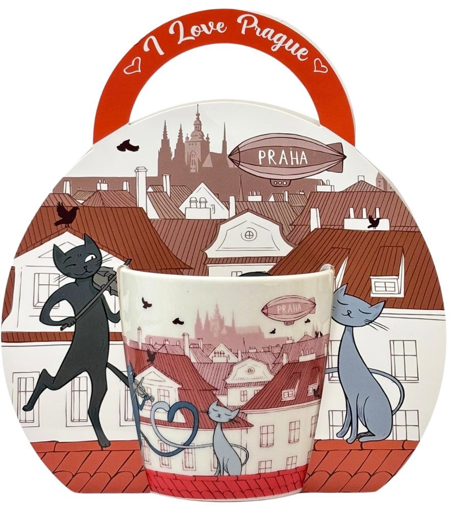 GiftyCity Hrnek 250 ml, Kočky ve městě