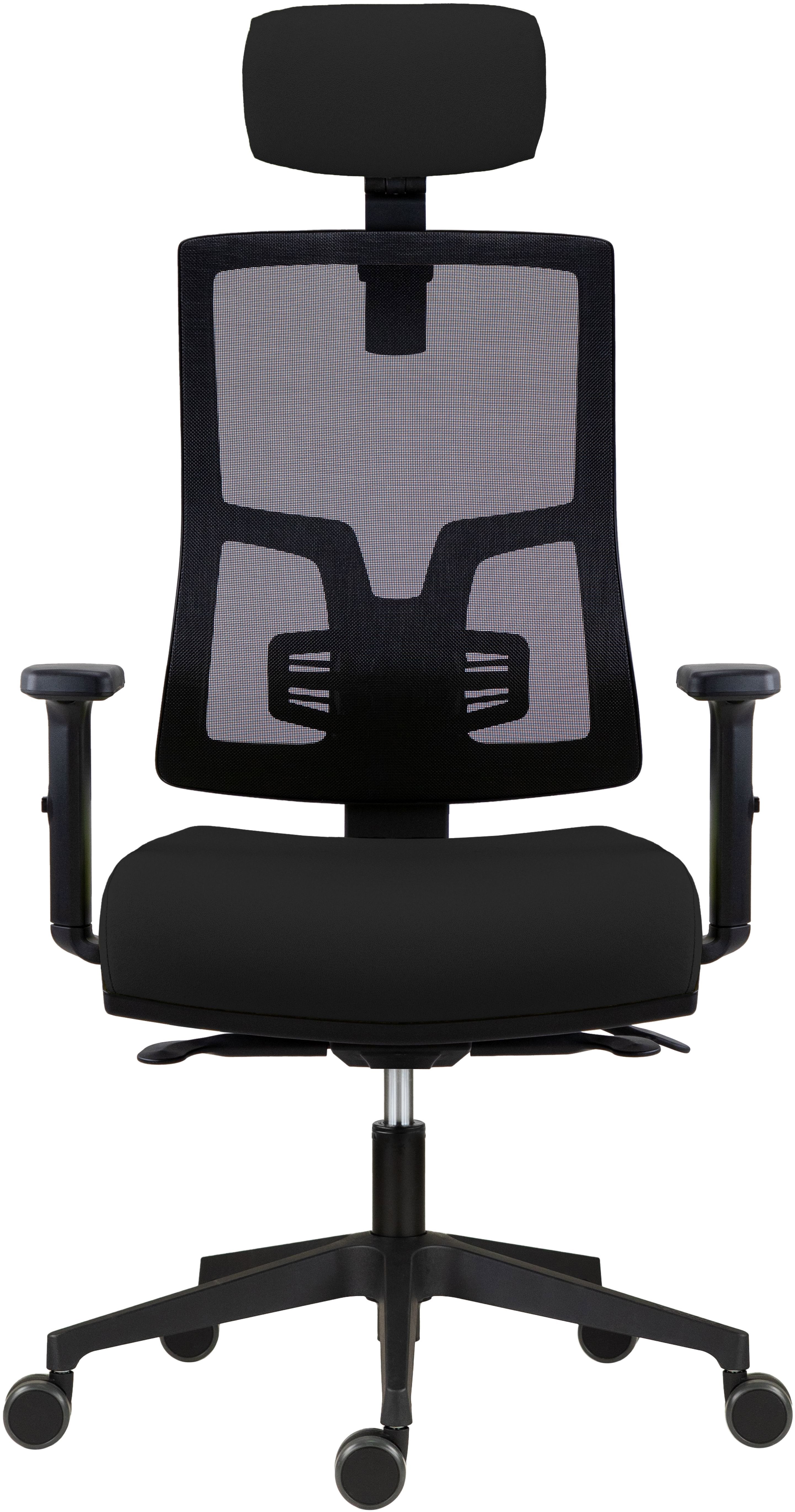 Ergonomická kancelářská židle ANTARES Lase v černé barvě