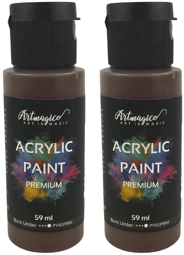 Artmagico Premium 59 ml, Burnt Umber, balení 2 ks