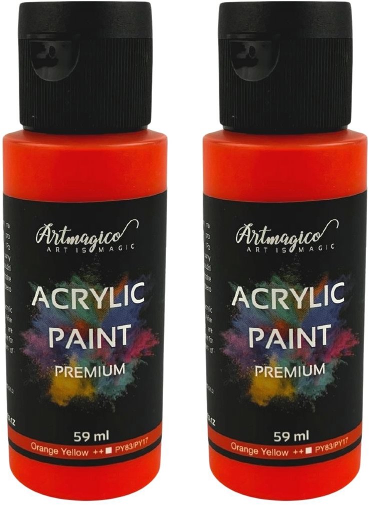 Artmagico Premium 59 ml, Orange Yellow, balení 2 ks