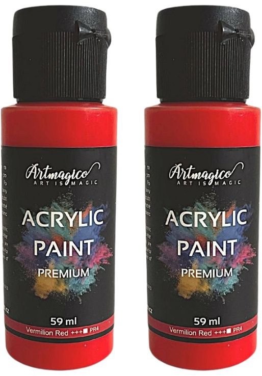 Artmagico Premium 59 ml, Vermillion Red, balení 2 ks