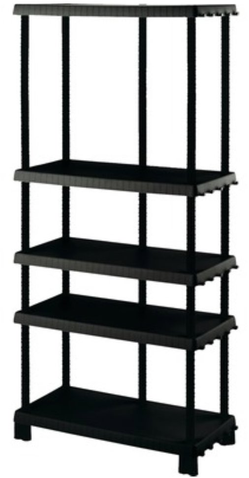 ArtPlast Davide + D+90455 Regál s variabilní výškou polic, 5 polic, šířka 92 cm