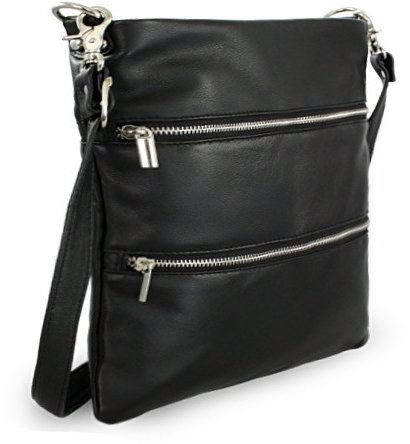 Arwel černá kožená crossbody kabelka Cassidy