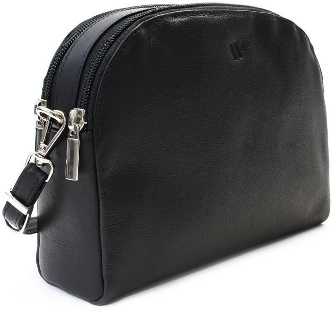 Arwel černá kožená crossbody kabelka Silárda