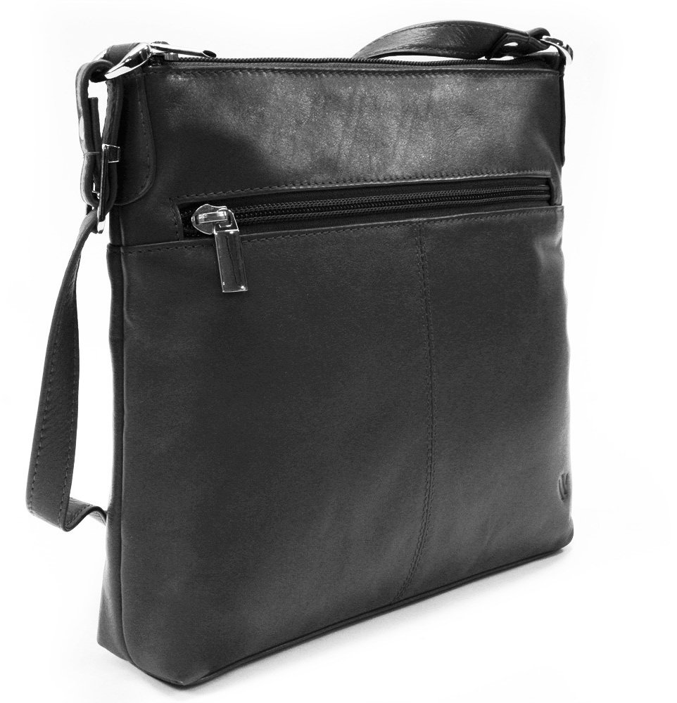 Arwel černá kožená crossbody kabelka Vatie