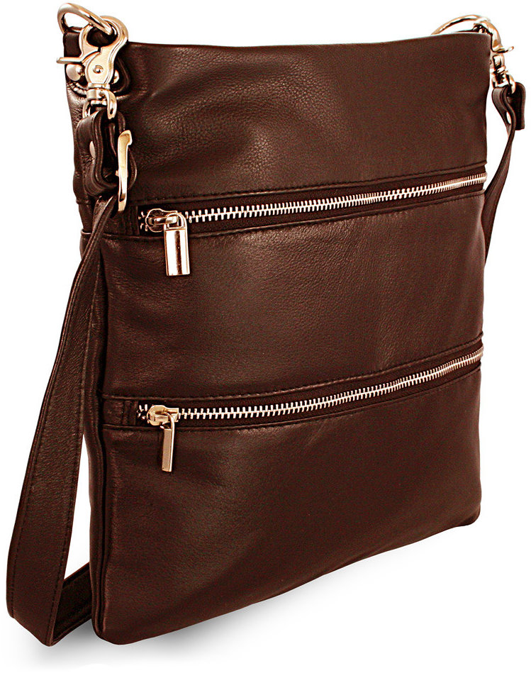 Arwel hnědá kožená crossbody kabelka Cassidy