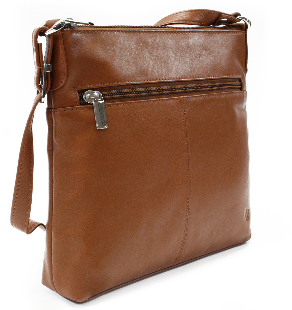 Arwel hnědá kožená crossbody kabelka Vatie
