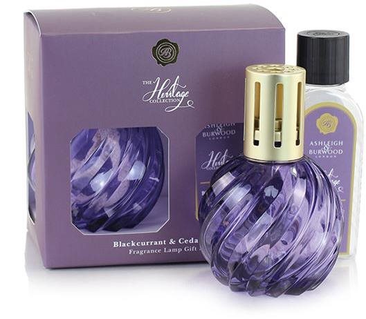 Ashleigh & Burwood Dárková sada katalytické lampy PURPLE a náplně BLACKCURRANT & CEDARWOOD