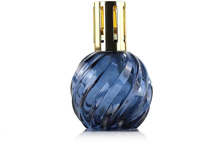 Ashleigh & Burwood Velká katalytická lampa SPIRAL BLUE skleněná modrá