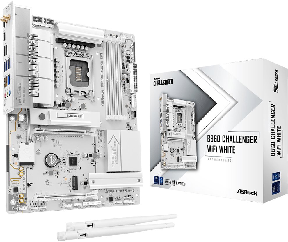 ASROCK B860 Challenger WiFi White