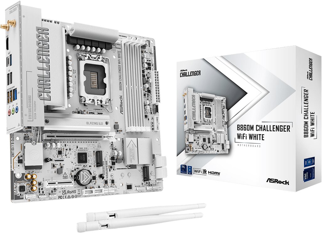 ASROCK B860M Challenger WiFi White