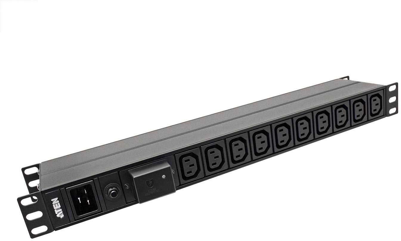 Aten 19'' napájecí panel 1U, 17 × C13 + 1 × C19, vidlice C20, 3 m
