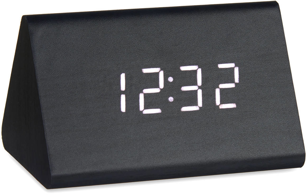 Giftdecor Digitální hodiny z MDF, černé