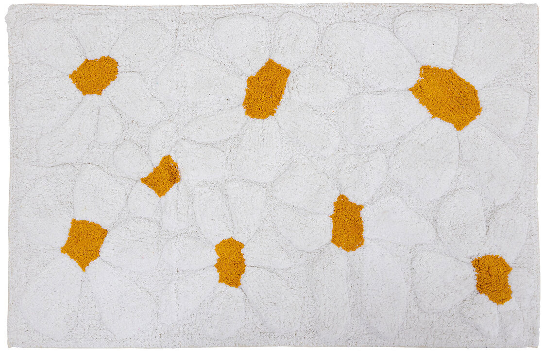 Atmosphera Dětský koberec s motivem sedmikrásky DAISY, dvojitě tuftovaný, 60 × 90 cm