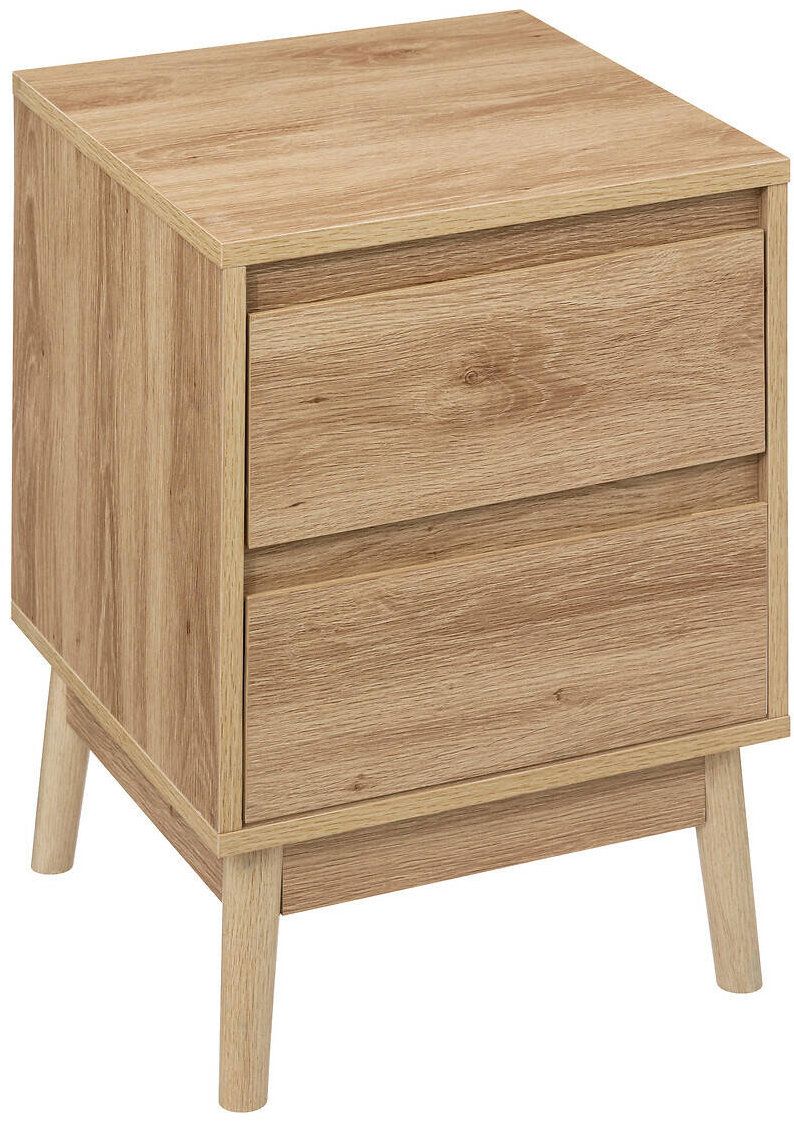 5five Simply Smart Abana Noční stolek, 2 zásuvky, 40 × 40 × 56 cm