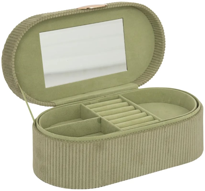 ATMOSPHERA Enya zelená se zrcátkem 25 × 10 cm