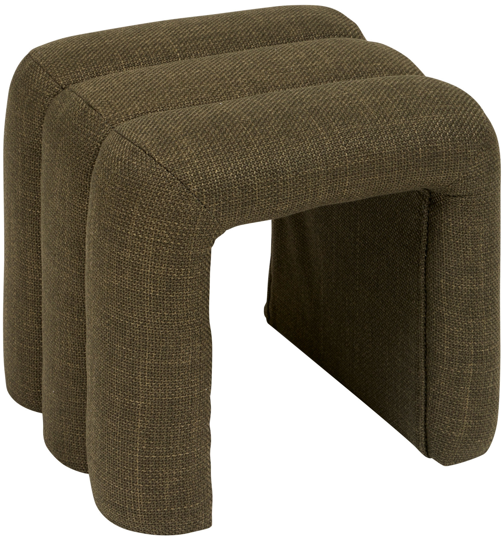 Čalouněná oblouková stolička SISCO v zelené barvě