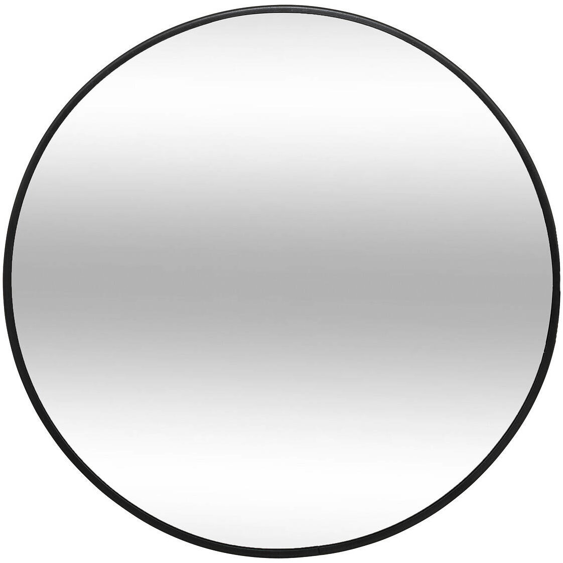 Atmosphera Kulaté zrcadlo v kovovém rámu, průměr 38 cm, černý rám