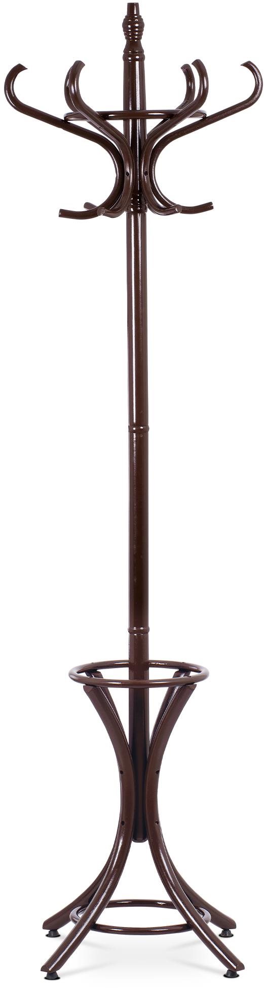 ARTIUM Věšák stojanový EDVARD, výška 185 cm, hnědý