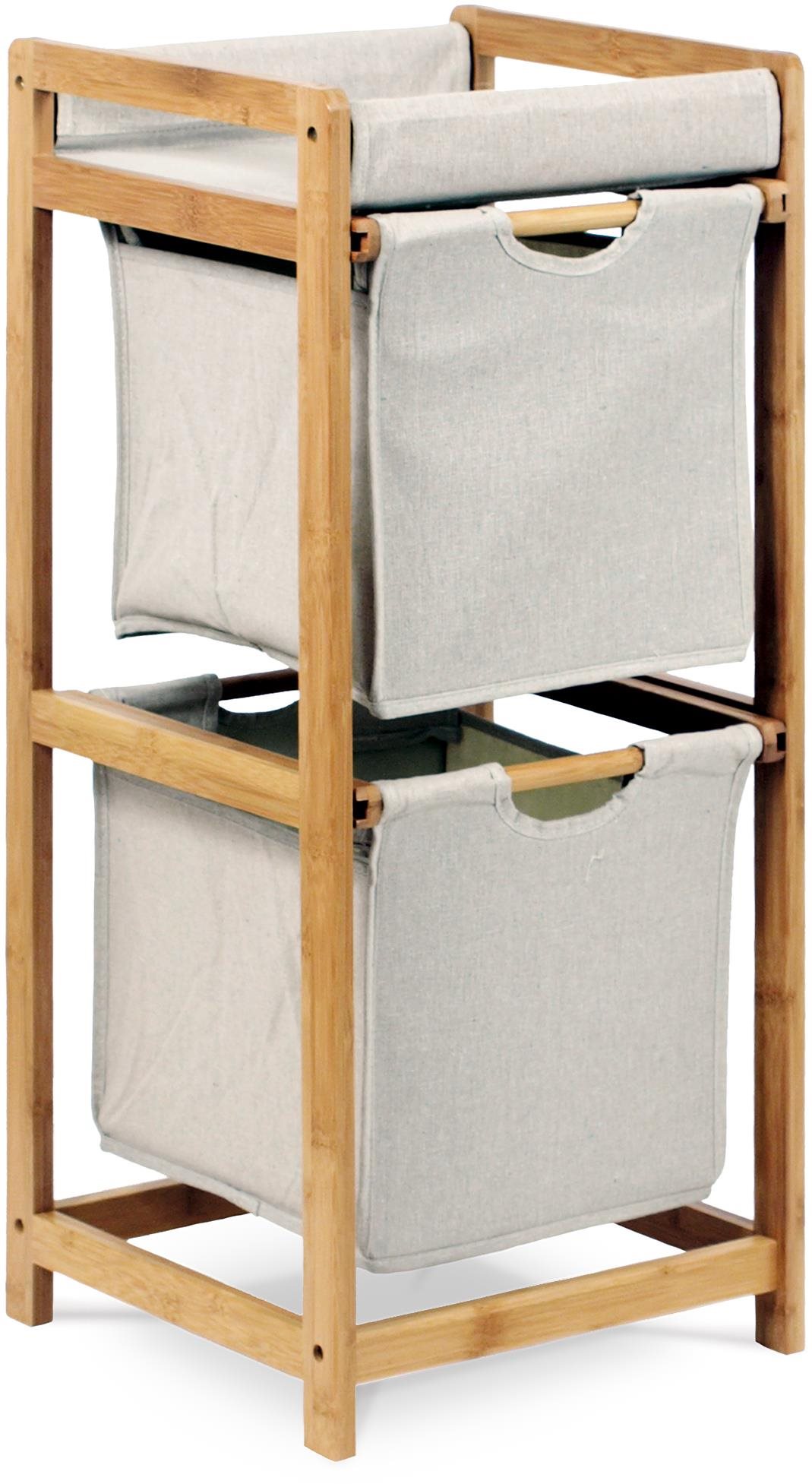 Bambusový regál Tangi, 2 boxy 78 x 34 x 33 cm