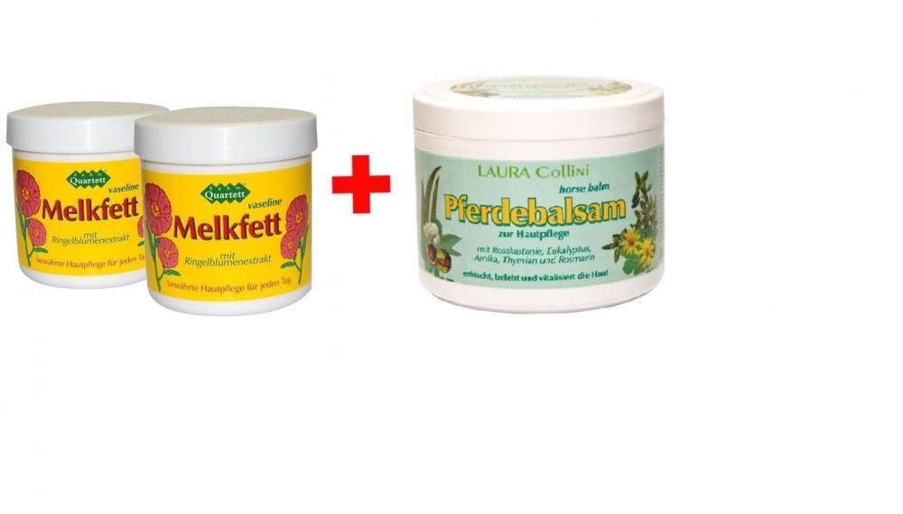 Quartett tělová vazelína + koňský balzám