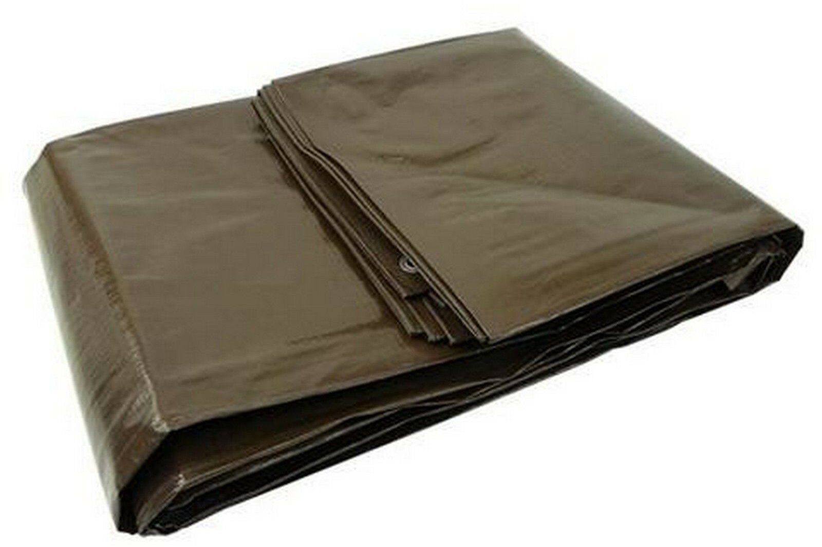GEKO Plachta PP/PE nepromokavá extra silná 200 g/m2, hnědá, 4 × 6 m