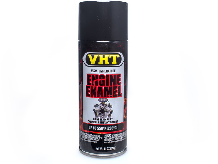 VHT Engine Enamel barva na motory lesklá černá, do teploty až 288°C