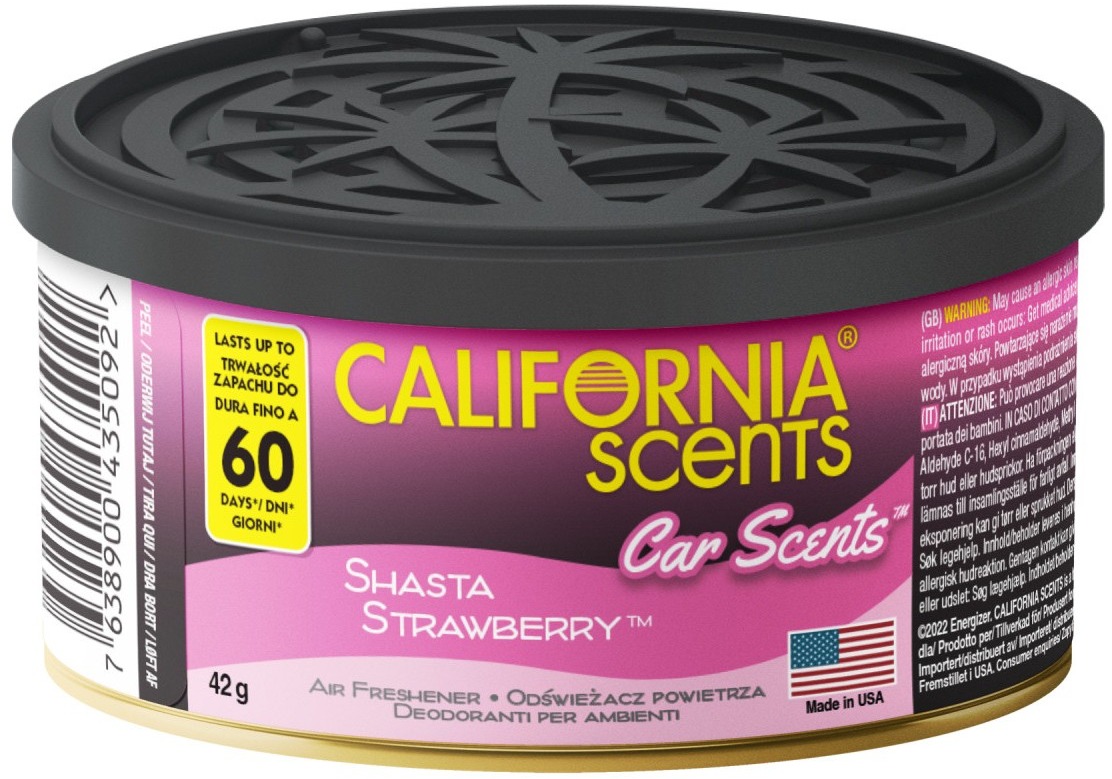 California Scents Car Scents Shasta Strawberry (jahoda)