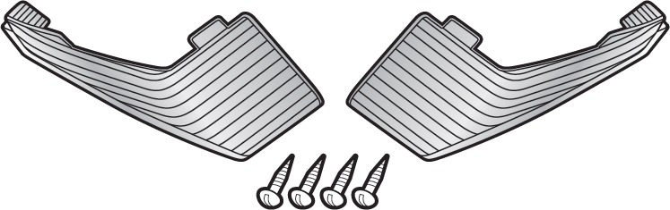 SHAD Reflexní prvky bílá pro SH36