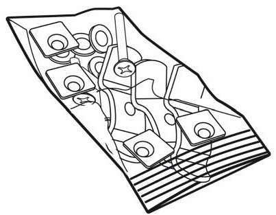 SHAD Montážní sada plotny pro kufry SHAD