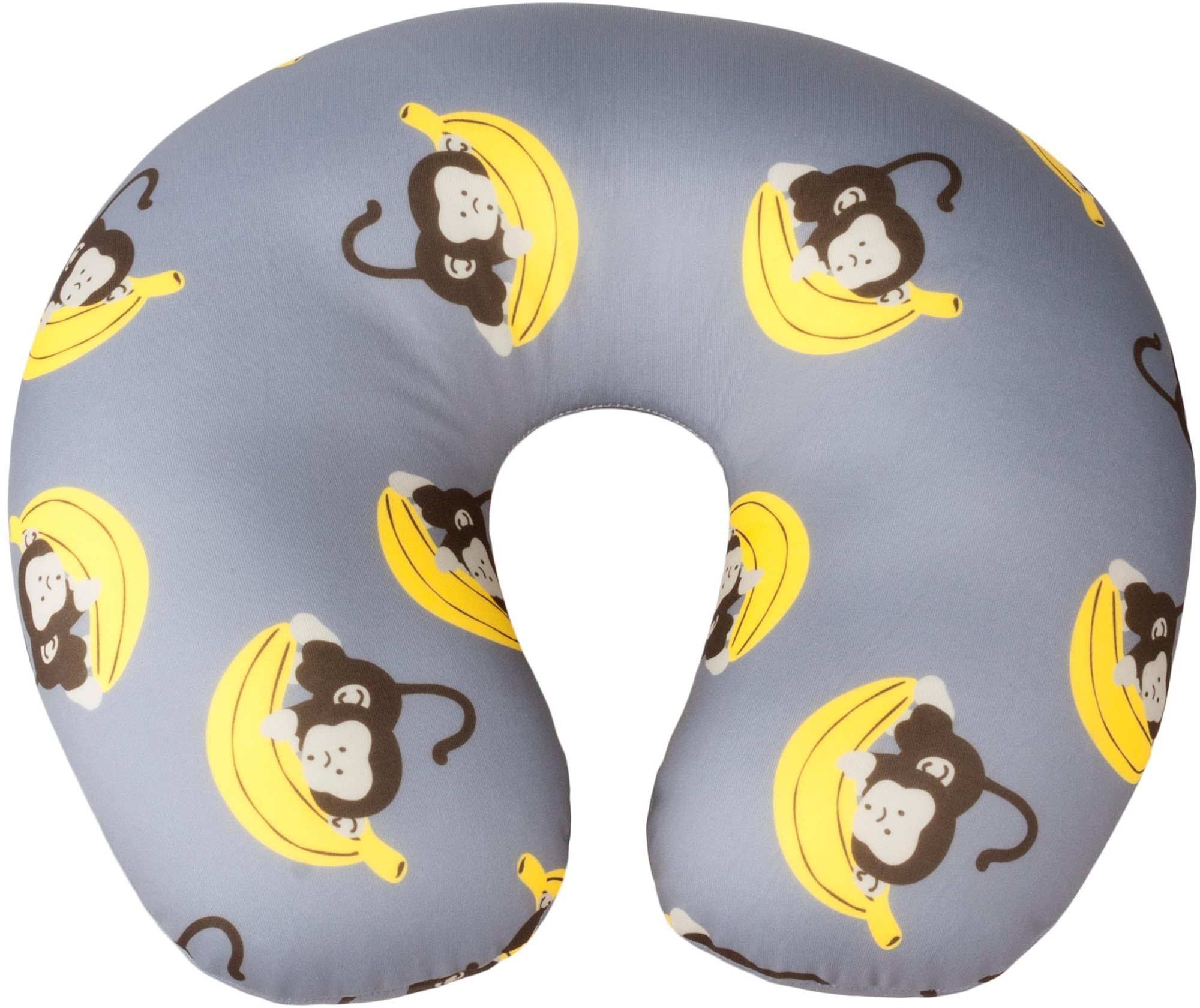 Walser polštářek cestovní/krční límec Monkey šedý  - polyester