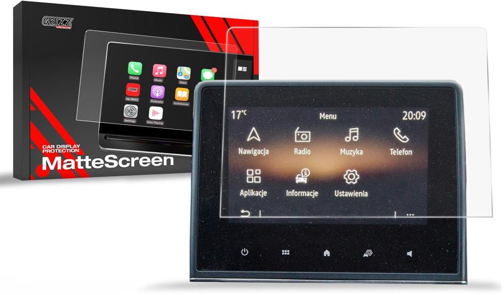 GRIZZ Matná folie na LCD display navigace Renault Captur 2