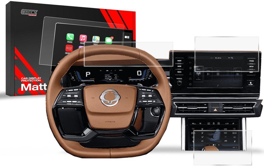 GRIZZ Matná folie na LCD display navigace SsangYong Torres