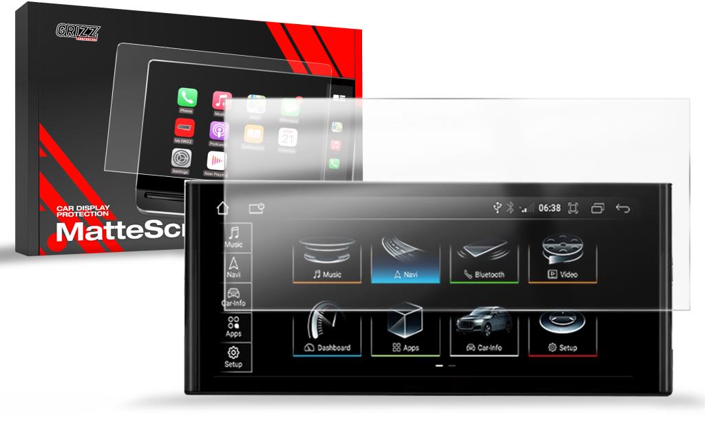 GRIZZ Matná folie na LCD display navigace Audi A3 8V Android Radio 12,3"