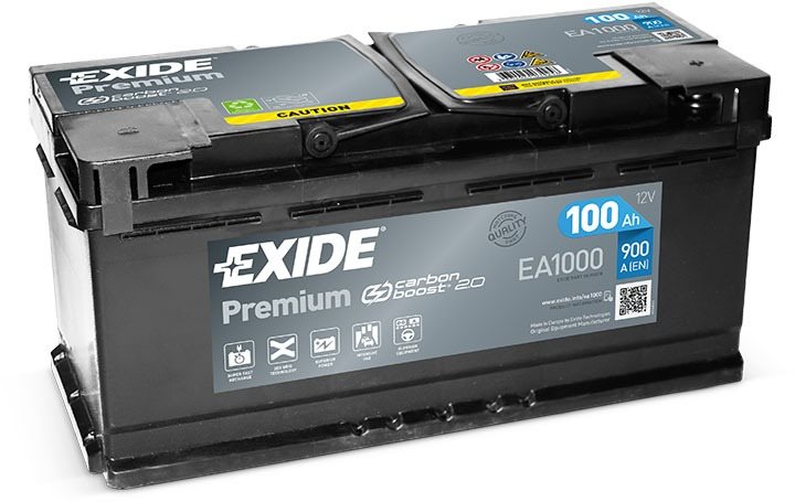 EXIDE Premium 100Ah, 12V, EA1000 - UAMK instalace do vozu