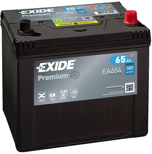 EXIDE Premium 65Ah, 12V, EA654 - UAMK instalace do vozu