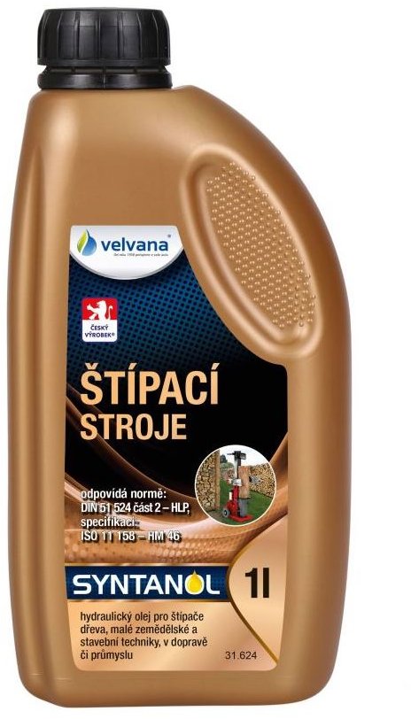 VELVANA Syntanol pro štípací stroje a malou zemědělskou a stavební techniku, 1l
