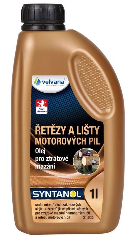 VELVANA Syntanol pro ztrátové mazání na řetězy a lišty motorových pil, 1l