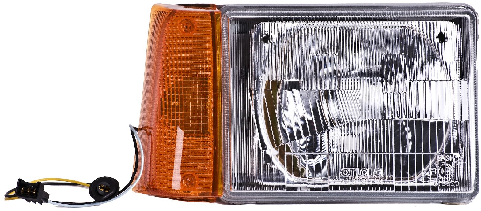 ACI FIAT Panda 86- přední světlo asym./H4 + oranžový blikač  P