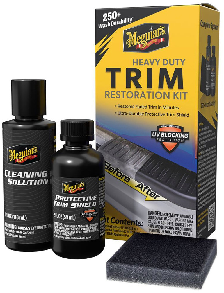 Meguiar's Heavy Duty Trim Restoration Kit - sada na oživení a ochranu nelakovaných plastů exteriéru