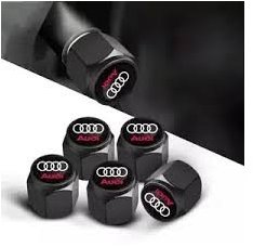 MJakes krytky ventilků hranaté černé pro vozy AUDI