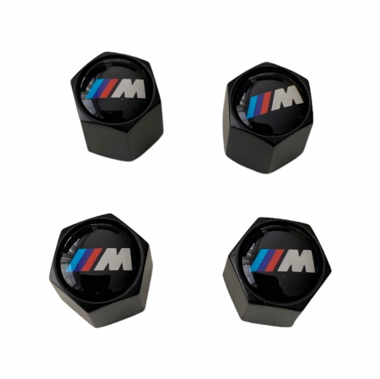 MJakes krytky ventilků ///M hranaté černé pro vozy BMW