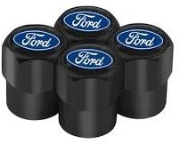 MJakes krytky ventilků hranaté černé pro vozy FORD