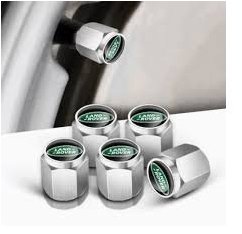 MJakes krytky ventilků hranaté stříbrné pro vozy LAND ROVER
