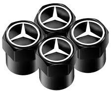 MJakes krytky ventilků hranaté černé hvězda pro vozy MERCEDES BENZ