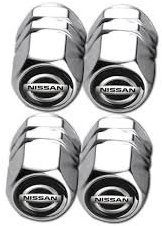 MJakes krytky ventilků hranaté stříbrné pro vozy NISSAN